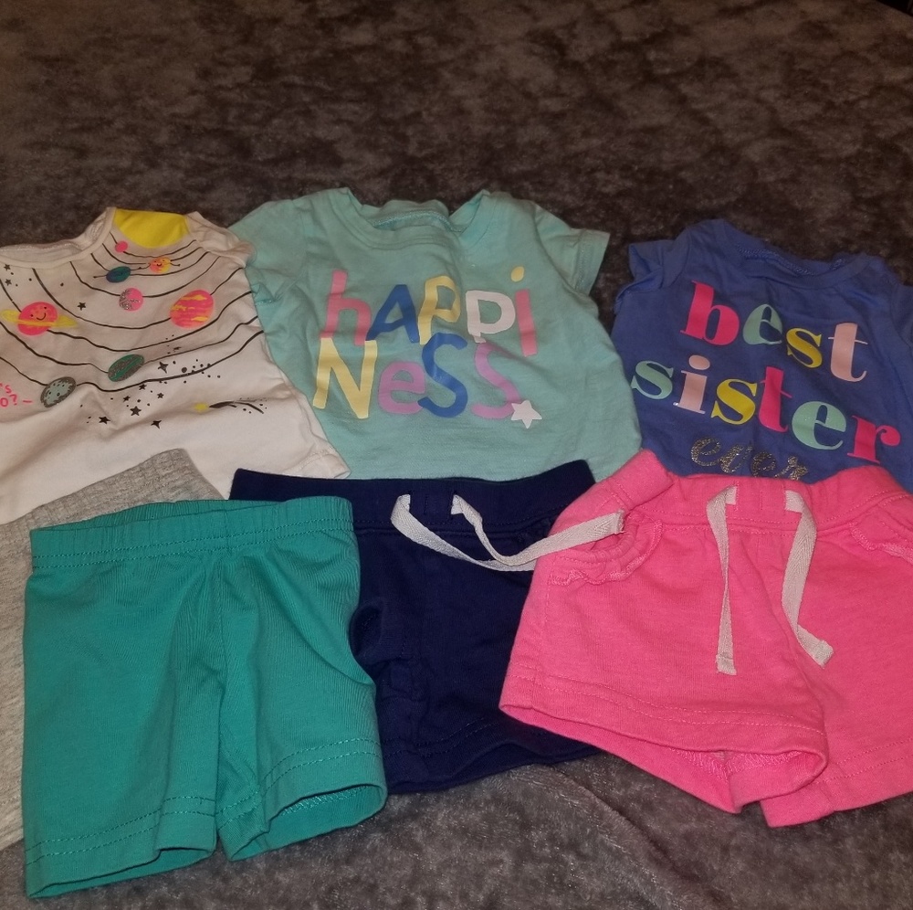 Baby Girl Shorts and Tee Bundle